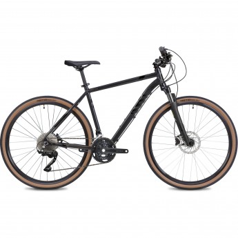 Дорожный велосипед STINGER CAMPUS PRO черный с рамой 52см 700AHD.CAMPRO.52BK1