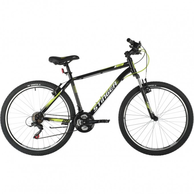 Горный велосипед STINGER CAIMAN 26" чёрный с рамой 16" 26SHV.CAIMAN.16BK1 Горный велосипед STINGER CAIMAN 26" чёрный с рамой 16" 26SHV.CAIMAN.16BK1