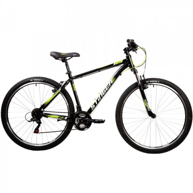 Горный велосипед STINGER CAIMAN 27" чёрный с рамой 16" 27SHV.CAIMAN.16BK1 Горный велосипед STINGER CAIMAN 27" чёрный с рамой 16" 27SHV.CAIMAN.16BK1