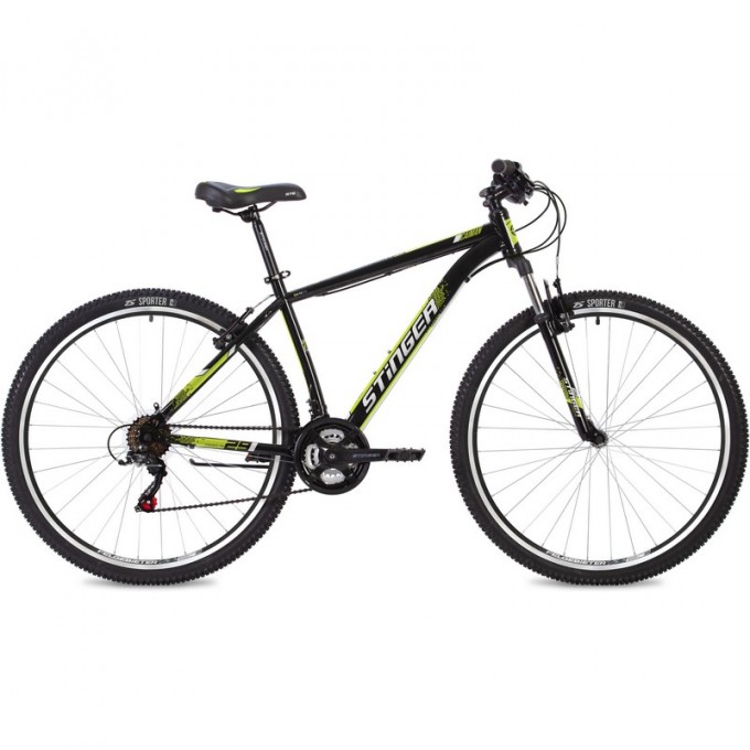 Горный велосипед STINGER CAIMAN 29" чёрный с рамой 18" 29SHV.CAIMAN.18BK2 Горный велосипед STINGER CAIMAN 29" чёрный с рамой 18" 29SHV.CAIMAN.18BK2