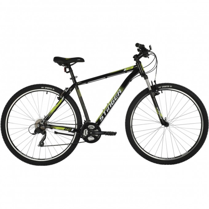 Горный велосипед STINGER CAIMAN 29" чёрный с рамой 22" 29SHV.CAIMAN.22BK1 Горный велосипед STINGER CAIMAN 29" чёрный с рамой 22" 29SHV.CAIMAN.22BK1
