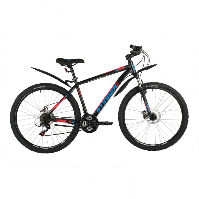 Горный велосипед STINGER CAIMAN D 27" чёрный с рамой 20" 27SHD.CAIMAND.20BK1 Горный велосипед STINGER CAIMAN D 27" чёрный с рамой 20" 27SHD.CAIMAND.20BK1