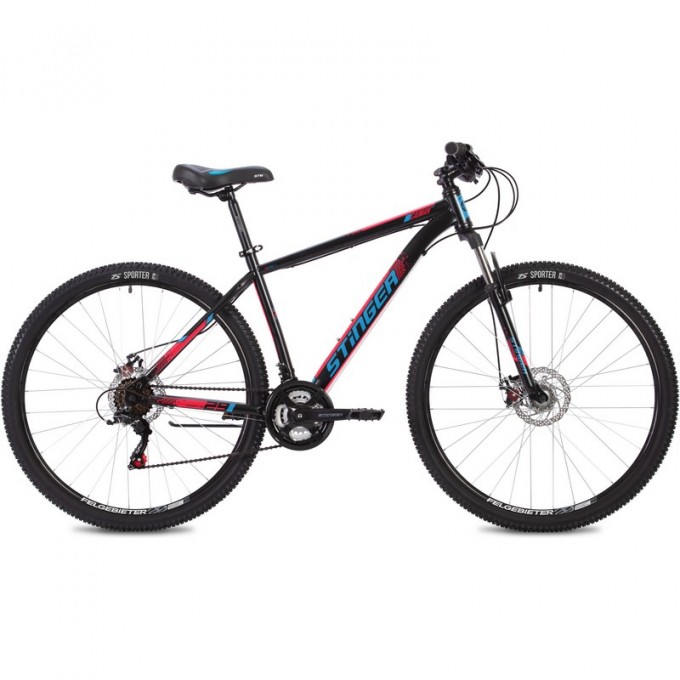 Горный велосипед STINGER CAIMAN D 29" чёрный с рамой 20" 29SHD.CAIMAND.20BK2 Горный велосипед STINGER CAIMAN D 29" чёрный с рамой 20" 29SHD.CAIMAND.20BK2