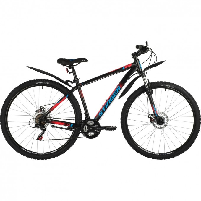 Горный велосипед STINGER CAIMAN D 29" черный с рамой 22" 29SHD.CAIMAND.22BK1 Горный велосипед STINGER CAIMAN D 29" черный с рамой 22" 29SHD.CAIMAND.22BK1
