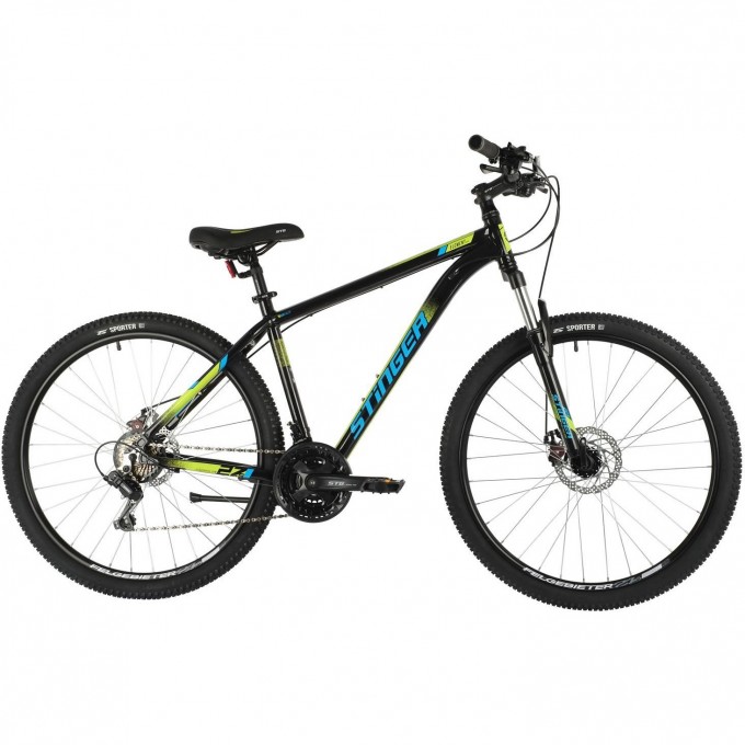 Горный велосипед STINGER ELEMENT EVO 27" черный с рамой 16" 27AHD.ELEMEVO.16BK1 Горный велосипед STINGER ELEMENT EVO 27" черный с рамой 16" 27AHD.ELEMEVO.16BK1