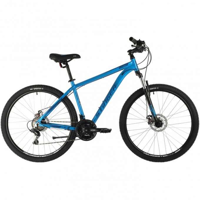 Горный велосипед STINGER ELEMENT EVO 27" синий с рамой 16" 27AHD.ELEMEVO.16BL1 Горный велосипед STINGER ELEMENT EVO 27" синий с рамой 16" 27AHD.ELEMEVO.16BL1
