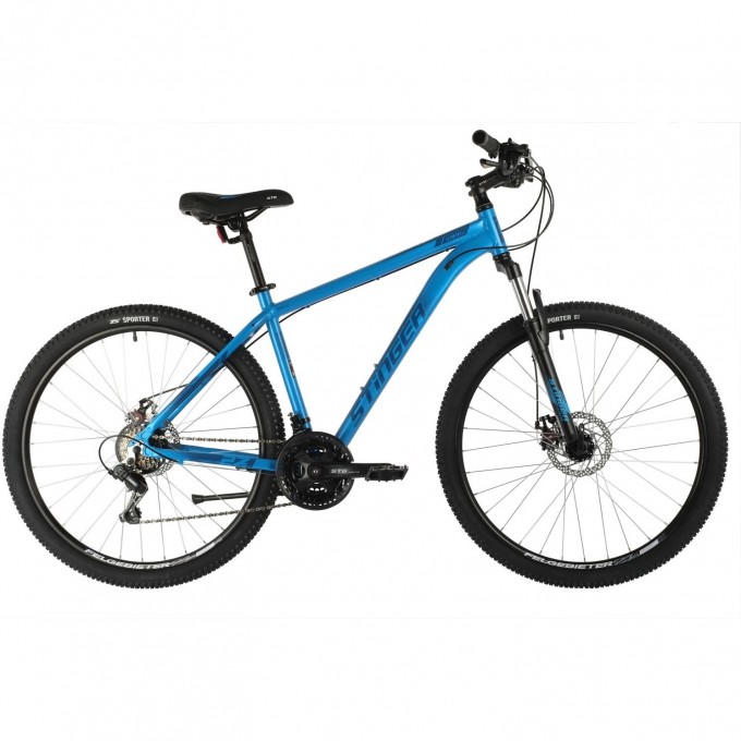 Горный велосипед STINGER ELEMENT EVO MS 27" синий с рамой 18" 27AHD.ELEMEVO.18BL10 Горный велосипед STINGER ELEMENT EVO MS 27" синий с рамой 18" 27AHD.ELEMEVO.18BL10