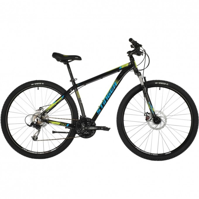 Горный велосипед STINGER ELEMENT EVO MS 29" черный с рамой 22" 29AHD.ELEMEVO.22BK10 Горный велосипед STINGER ELEMENT EVO MS 29" черный с рамой 22" 29AHD.ELEMEVO.22BK10