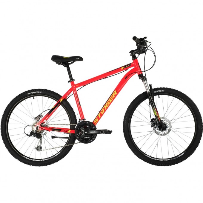 Горный велосипед STINGER ELEMENT PRO MS 26" красный с рамой 14" 26AHD.ELEMPRO.14RD10 Горный велосипед STINGER ELEMENT PRO MS 26" красный с рамой 14" 26AHD.ELEMPRO.14RD10