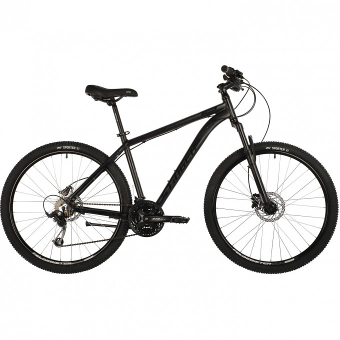 Горный велосипед STINGER ELEMENT PRO MS 27" черный с рамой 16" 27AHD.ELEMPRO.16BK10 Горный велосипед STINGER ELEMENT PRO MS 27" черный с рамой 16" 27AHD.ELEMPRO.16BK10