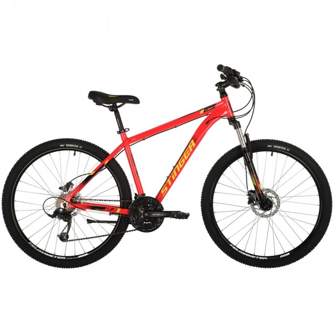 Горный велосипед STINGER ELEMENT PRO MS 27" красный с рамой 16" 27AHD.ELEMPRO.16RD10 Горный велосипед STINGER ELEMENT PRO MS 27" красный с рамой 16" 27AHD.ELEMPRO.16RD10