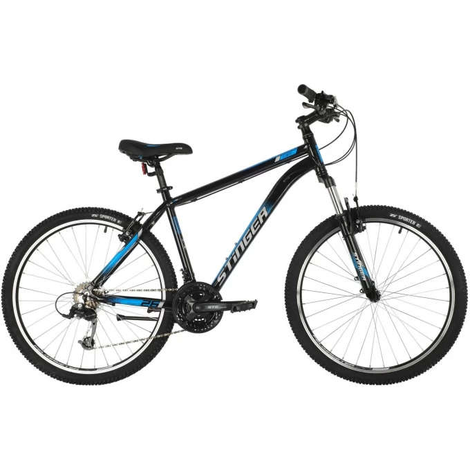 Горный велосипед STINGER ELEMENT STD MS 26" черный с рамой 14" 26AHV.ELEMSTD.14BK10 Горный велосипед STINGER ELEMENT STD MS 26" черный с рамой 14" 26AHV.ELEMSTD.14BK10