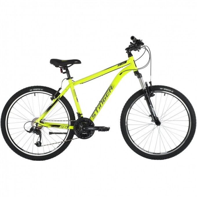 Горный велосипед STINGER ELEMENT STD MS 26" зелёный с рамой 16" 26AHV.ELEMSTD.16GN10 Горный велосипед STINGER ELEMENT STD MS 26" зелёный с рамой 16" 26AHV.ELEMSTD.16GN10