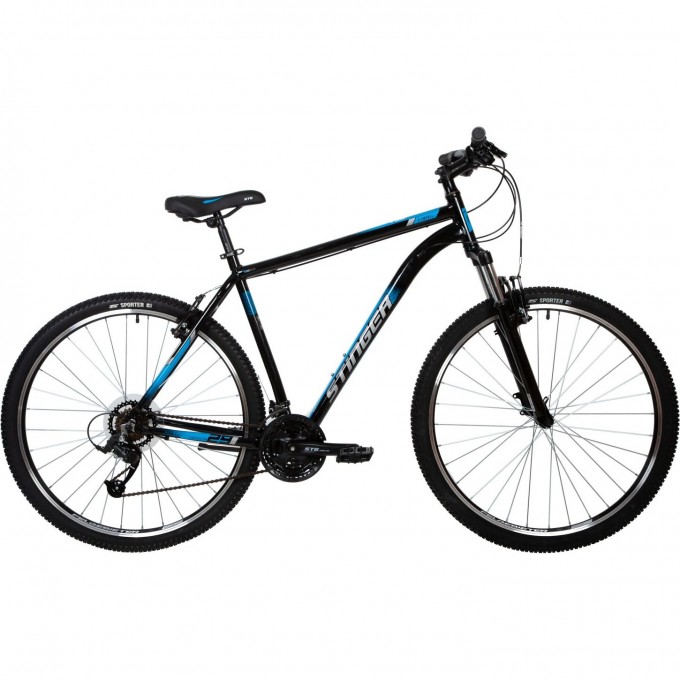 Горный велосипед STINGER ELEMENT STD MS 29" черный с рамой 22" 29AHV.ELEMSTD.22BK10 Горный велосипед STINGER ELEMENT STD MS 29" черный с рамой 22" 29AHV.ELEMSTD.22BK10