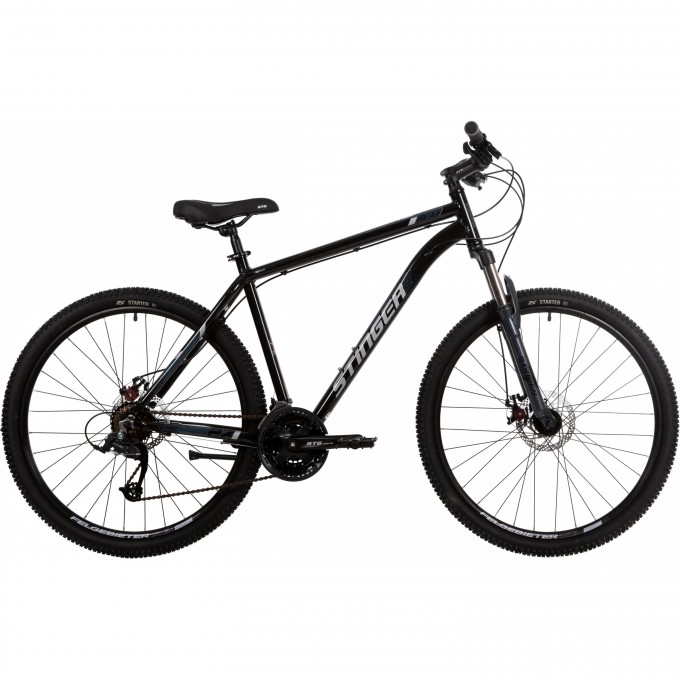 Горный велосипед STINGER ELEMENT STD SE 27.5" черный с рамой 16" 27AHD.ELEMSTD.16BK22 Горный велосипед STINGER ELEMENT STD SE 27.5" черный с рамой 16" 27AHD.ELEMSTD.16BK22