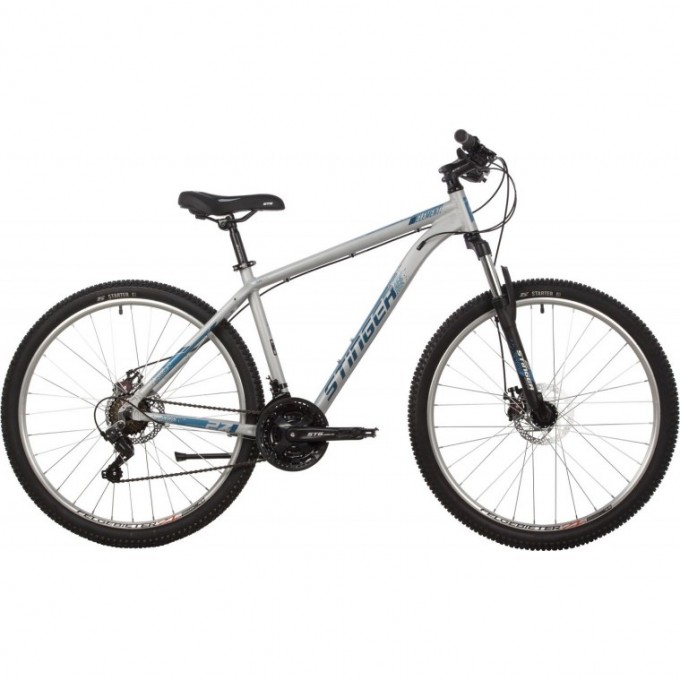 Горный велосипед STINGER ELEMENT STD SE 27.5" серый с рамой 18" 27AHD.ELEMSTD.18GR22 Горный велосипед STINGER ELEMENT STD SE 27.5" серый с рамой 18" 27AHD.ELEMSTD.18GR22