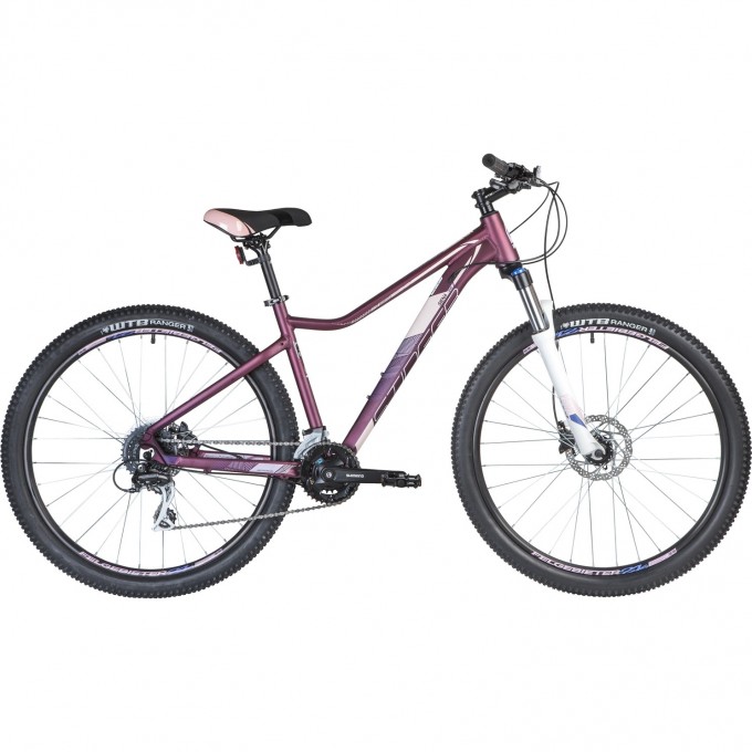 Горный велосипед STINGER SIENA EVO 27" сиреневый с рамой 15" 27AHD.SIENAEVO.15VT0 Горный велосипед STINGER SIENA EVO 27" сиреневый с рамой 15" 27AHD.SIENAEVO.15VT0