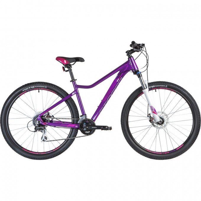 Горный велосипед STINGER SIENA STD 27" сиреневый с рамой 15" 27AHD.SIENASTD.15VT0 Горный велосипед STINGER SIENA STD 27" сиреневый с рамой 15" 27AHD.SIENASTD.15VT0