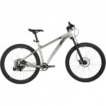 Горный велосипед STINGER ZETA EVO 27" серый с рамой 16" 27AHD.ZETAEVO.16SL1