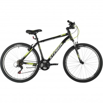 Велосипед STINGER 26" CAIMAN черный, сталь, размер 16"